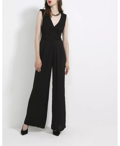 Wide Legged Satin Jumpsuit