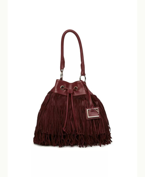 Fringes Large Leather Bag