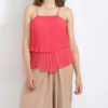 Pleated Sleeveless Top